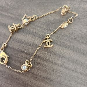 ❌SOLD❌ Chanel Gold Color Charm Bracelet